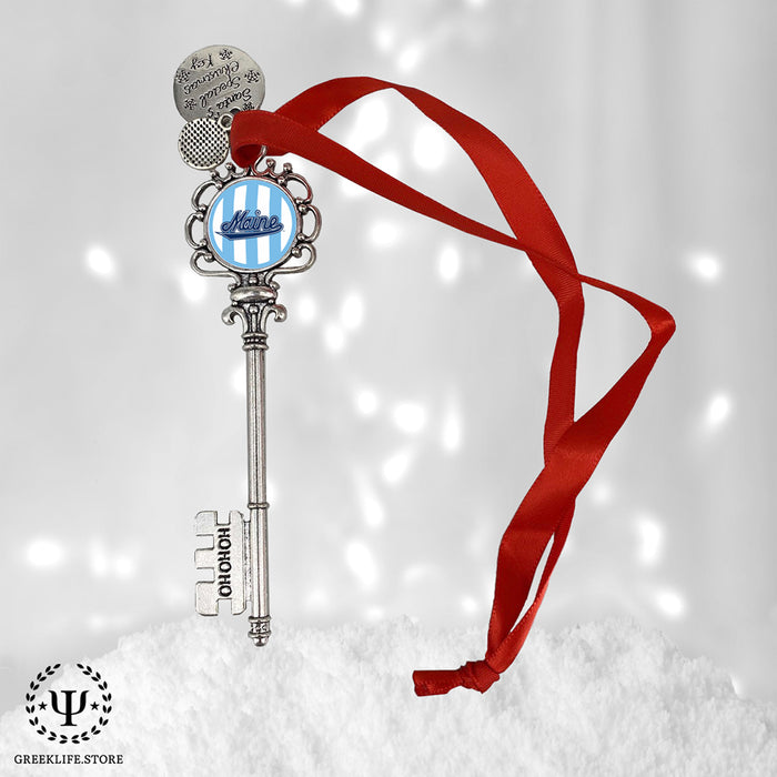 University of Maine Christmas Ornament Santa Magic Key