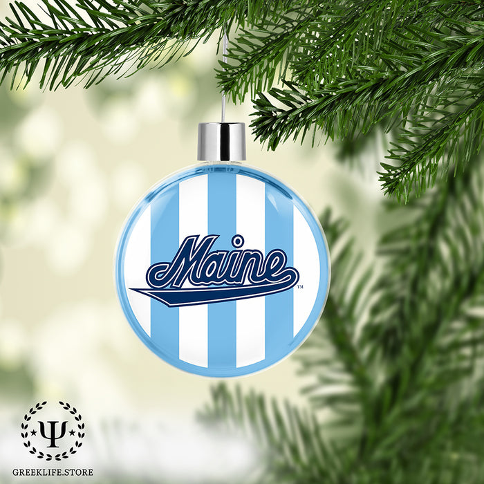 University of Maine Christmas Ornament Flat Round