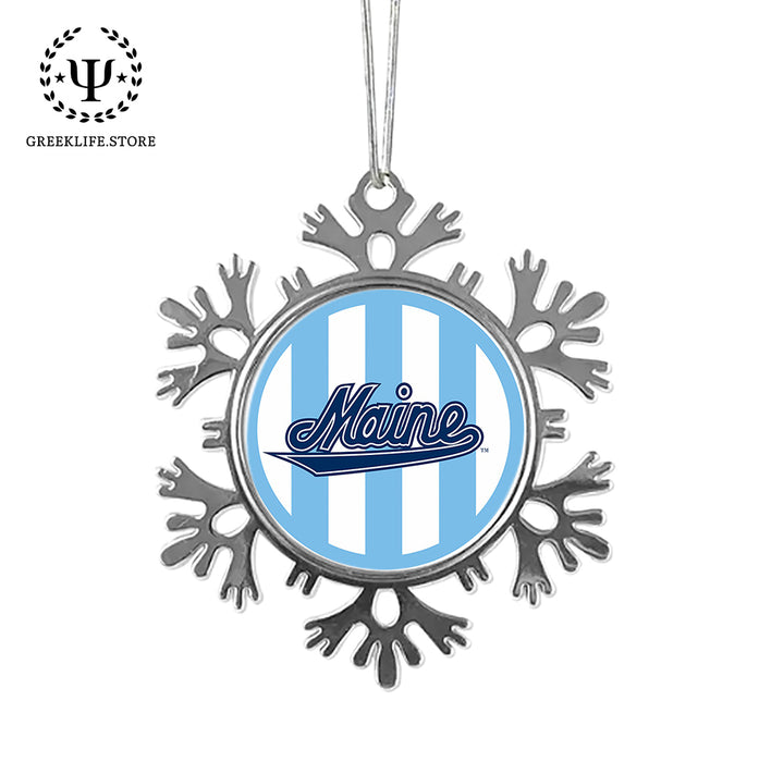 University of Maine Christmas Ornament - Snowflake Metal