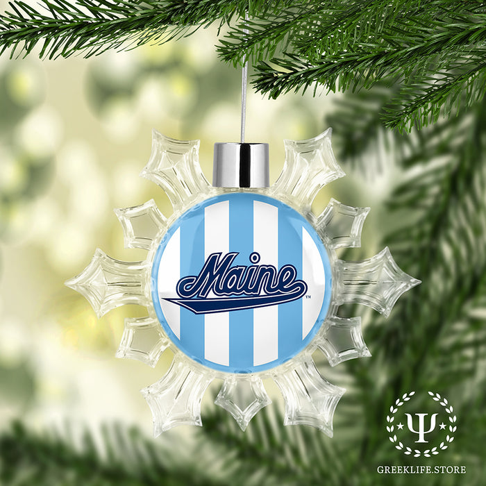 University of Maine Christmas Ornament - Snowflake