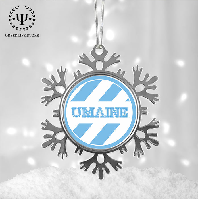 University of Maine Christmas Ornament - Snowflake Metal