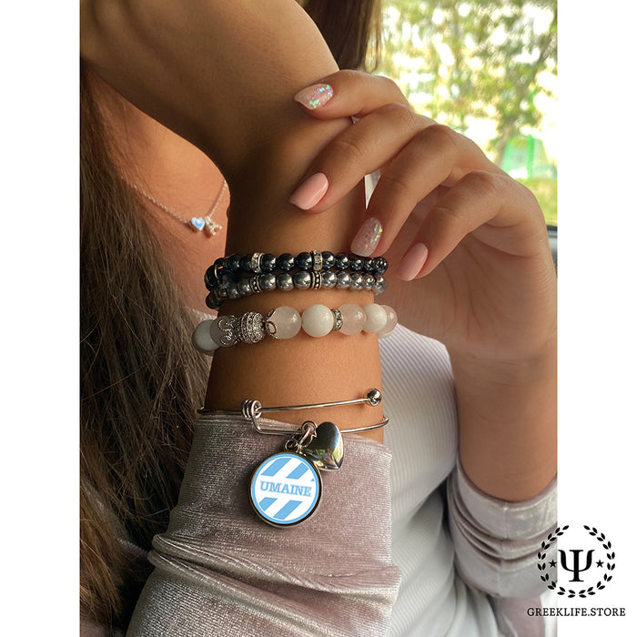 University of Maine Round Adjustable Bracelet