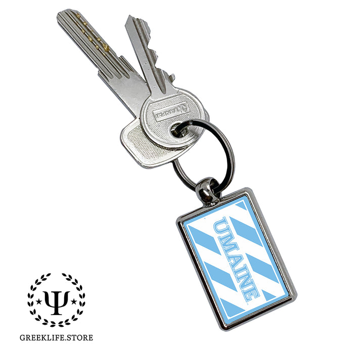 University of Maine Keychain Rectangular