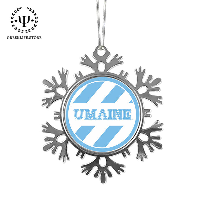 University of Maine Christmas Ornament - Snowflake Metal