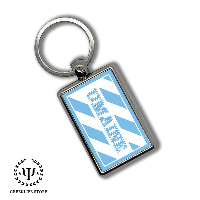 University of Maine Keychain Rectangular