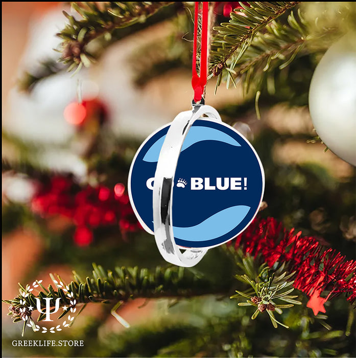 University of Maine Christmas Reversible Flat Round Ornament