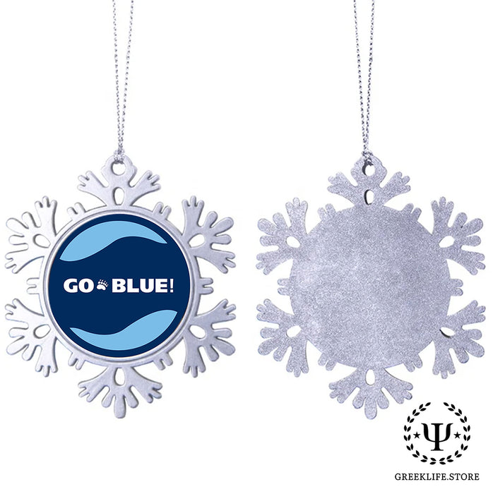 University of Maine Christmas Ornament - Snowflake Metal