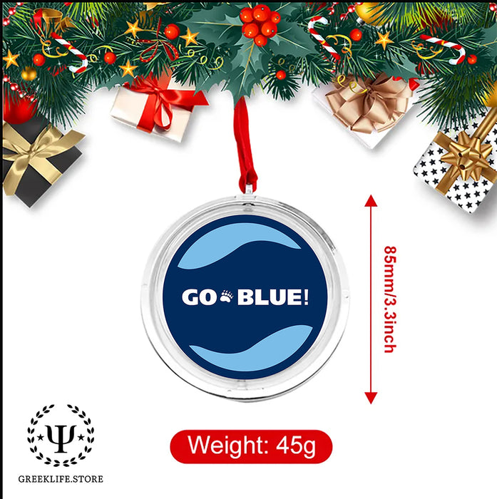 University of Maine Christmas Reversible Flat Round Ornament