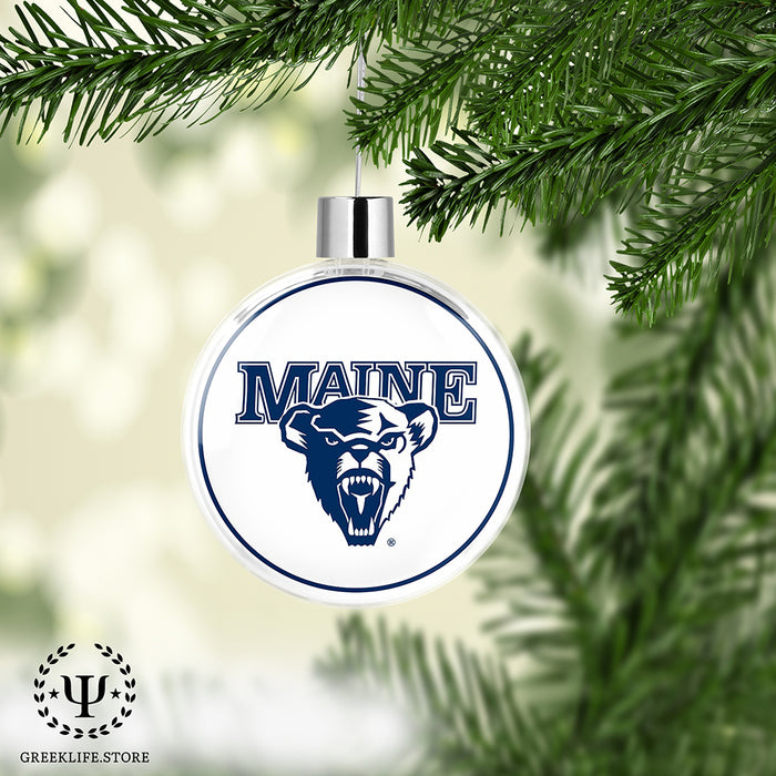 University of Maine Christmas Ornament Flat Round