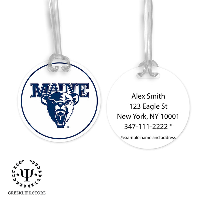 University of Maine Luggage Bag Tag (round)