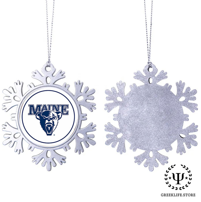 University of Maine Christmas Ornament - Snowflake Metal