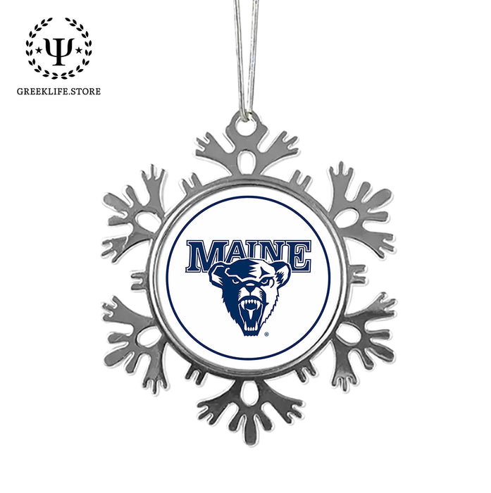 University of Maine Christmas Ornament - Snowflake Metal