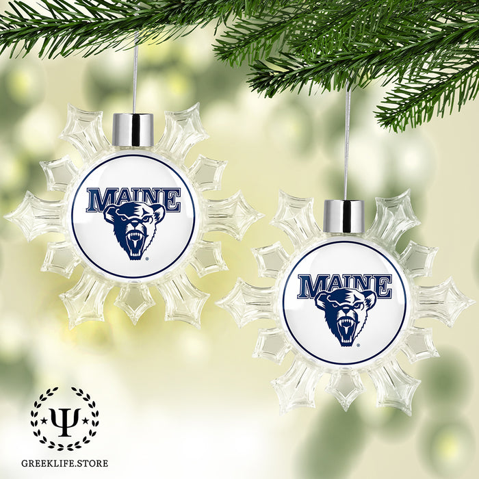 University of Maine Christmas Ornament - Snowflake