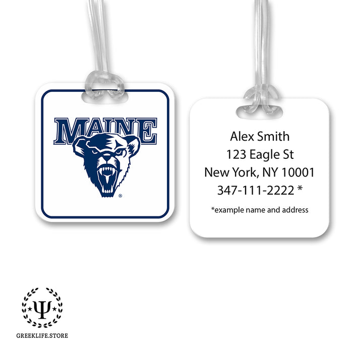 University of Maine Luggage Bag Tag (square)