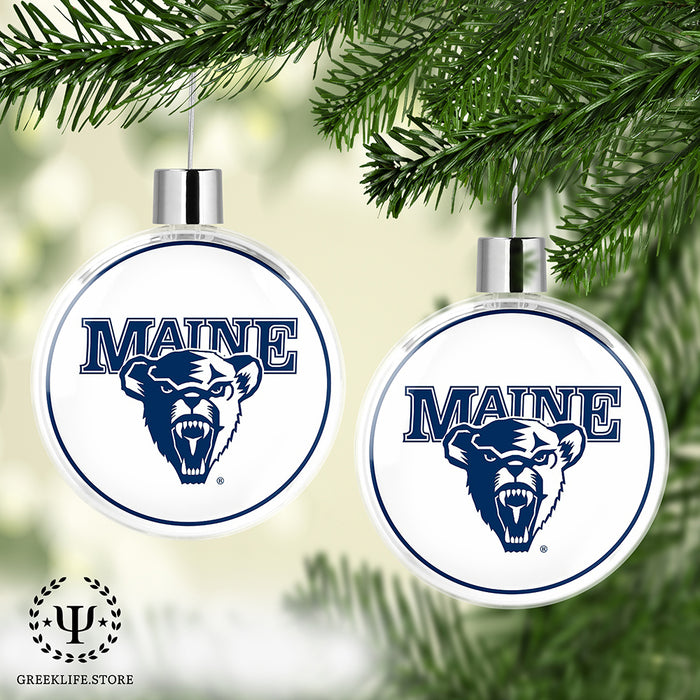 University of Maine Christmas Ornament Flat Round