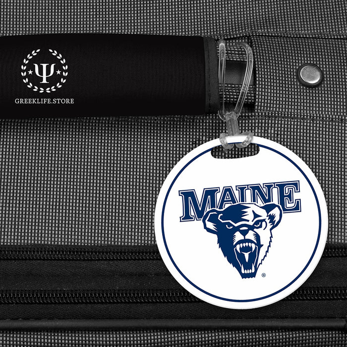 University of Maine Luggage Bag Tag (round)