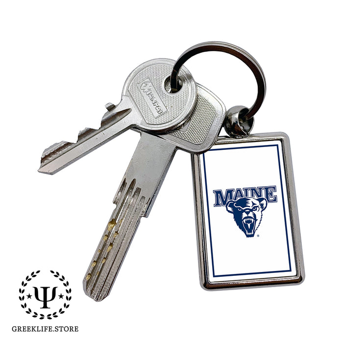 University of Maine Keychain Rectangular