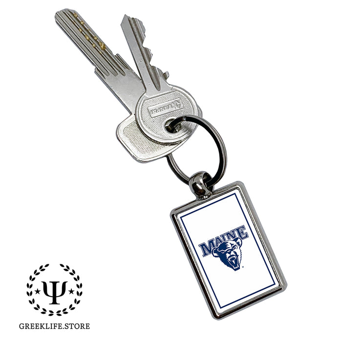 University of Maine Keychain Rectangular