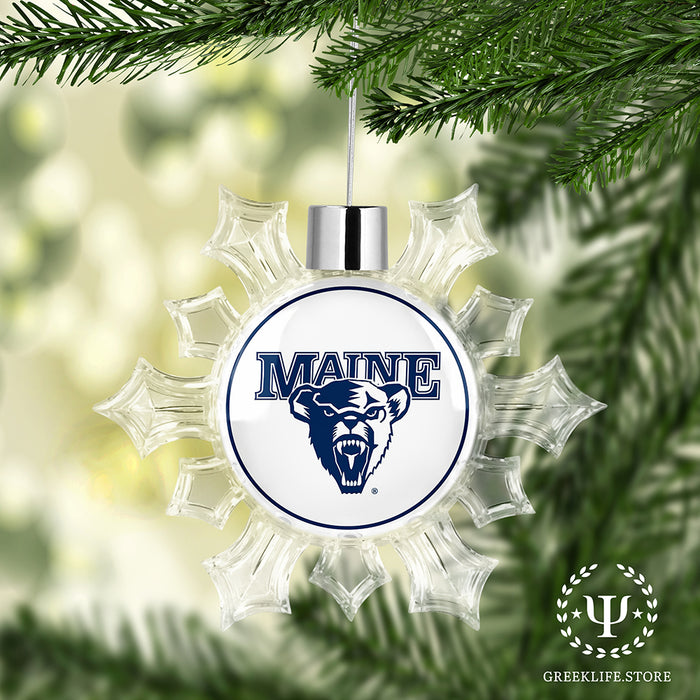 University of Maine Christmas Ornament - Snowflake