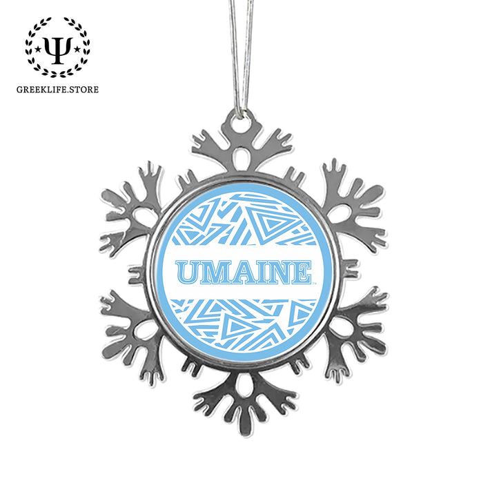 University of Maine Christmas Ornament - Snowflake Metal