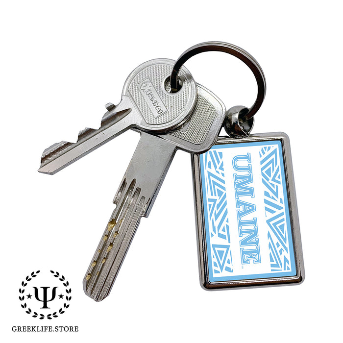 University of Maine Keychain Rectangular