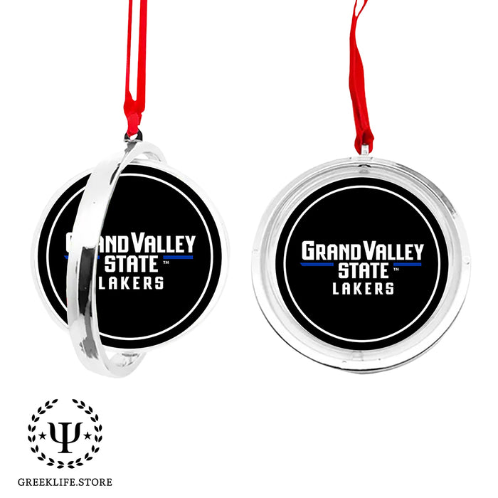 Grand Valley State University Christmas Reversible Flat Round Ornament