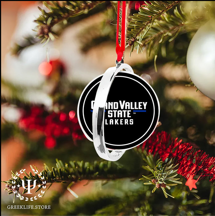 Grand Valley State University Christmas Reversible Flat Round Ornament
