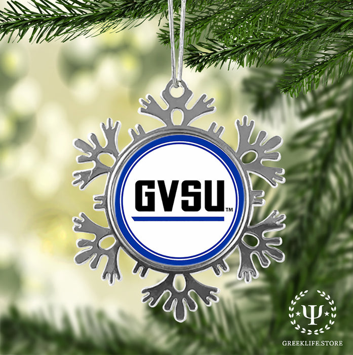 Grand Valley State University Christmas Ornament - Snowflake Metal