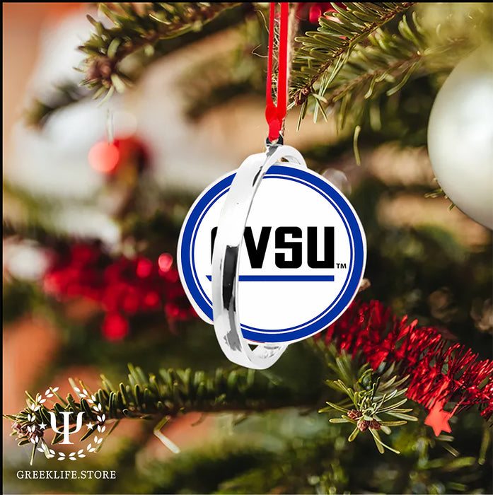Grand Valley State University Christmas Reversible Flat Round Ornament