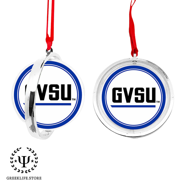 Grand Valley State University Christmas Reversible Flat Round Ornament