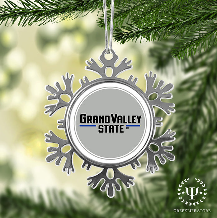Grand Valley State University Christmas Ornament - Snowflake Metal