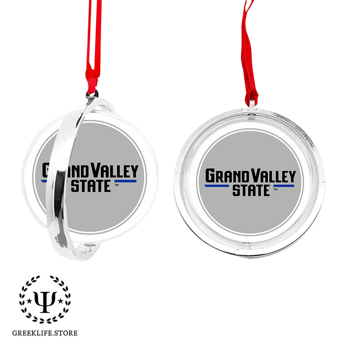 Grand Valley State University Christmas Reversible Flat Round Ornament