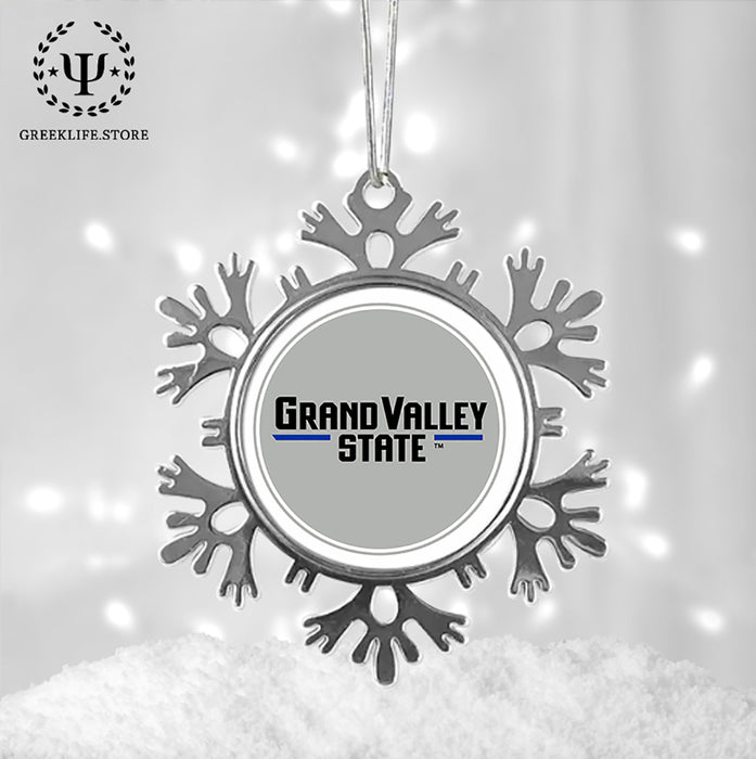 Grand Valley State University Christmas Ornament - Snowflake Metal