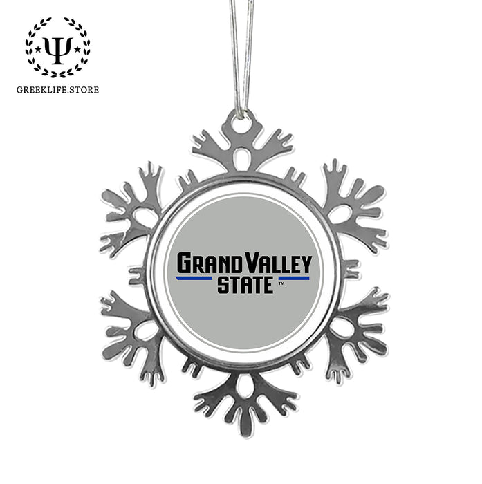 Grand Valley State University Christmas Ornament - Snowflake Metal