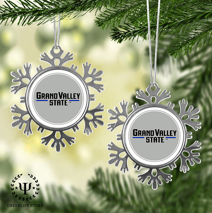 Grand Valley State University Christmas Ornament - Snowflake Metal