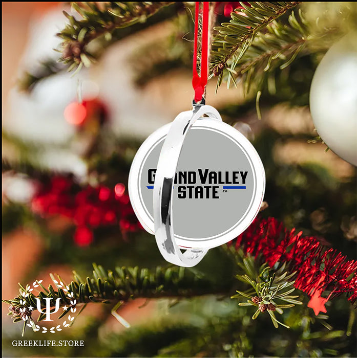 Grand Valley State University Christmas Reversible Flat Round Ornament