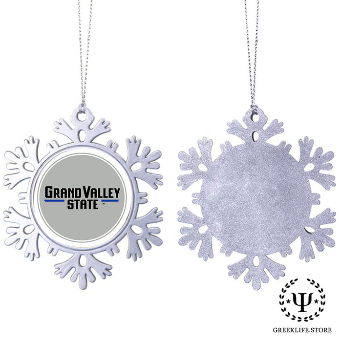 Grand Valley State University Christmas Ornament - Snowflake Metal