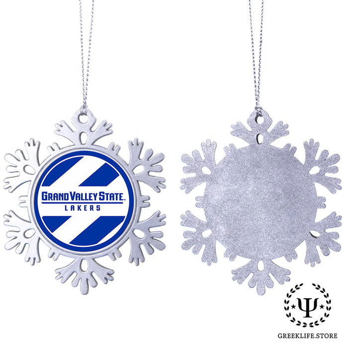 Grand Valley State University Christmas Ornament - Snowflake Metal