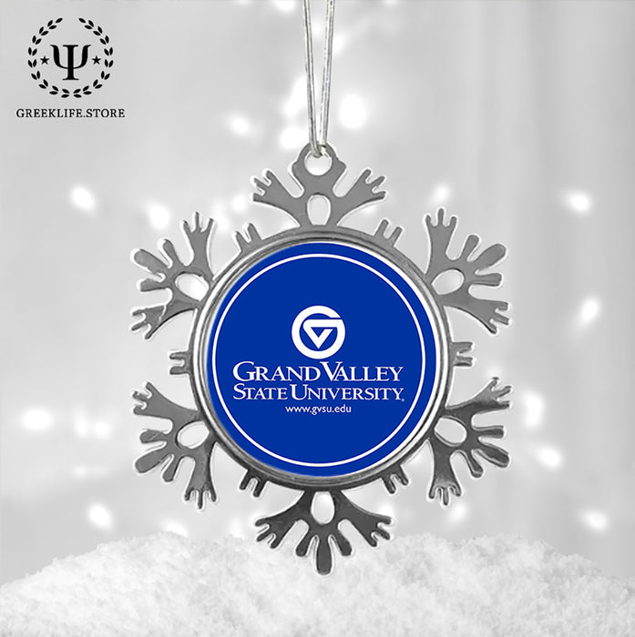 Grand Valley State University Christmas Ornament - Snowflake Metal