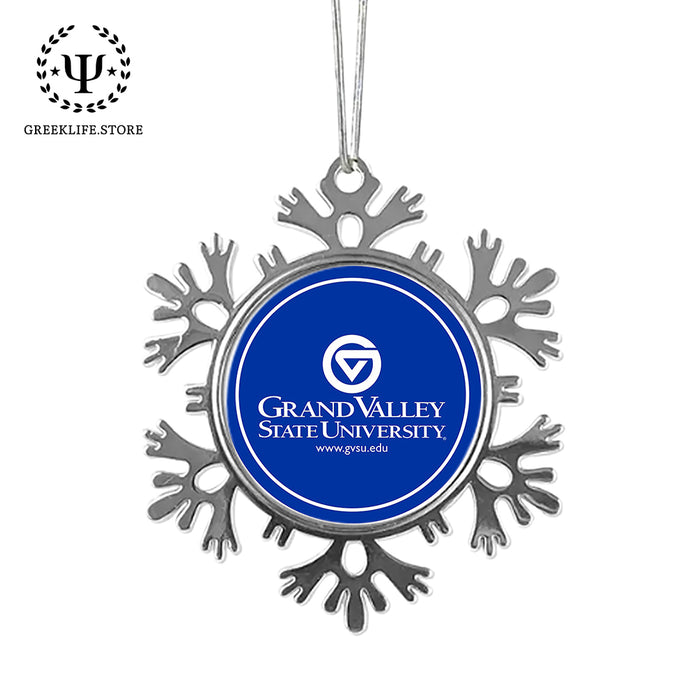 Grand Valley State University Christmas Ornament - Snowflake Metal