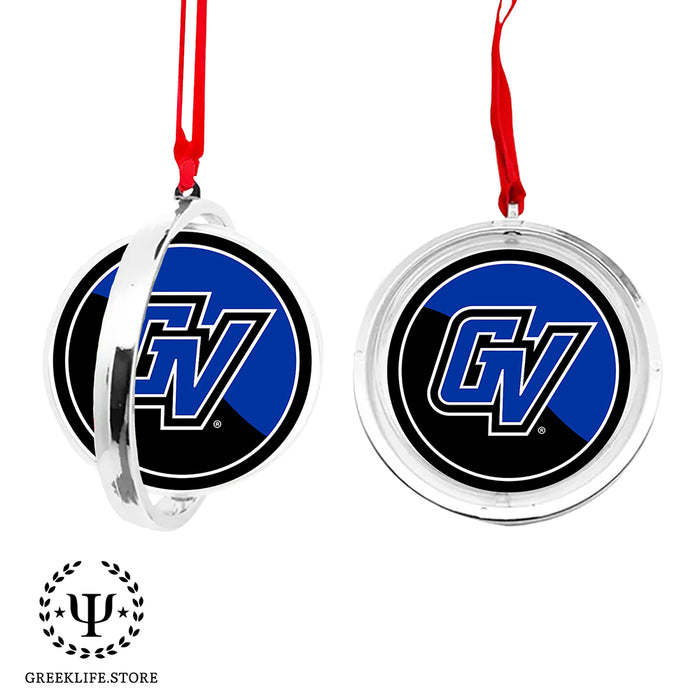 Grand Valley State University Christmas Reversible Flat Round Ornament