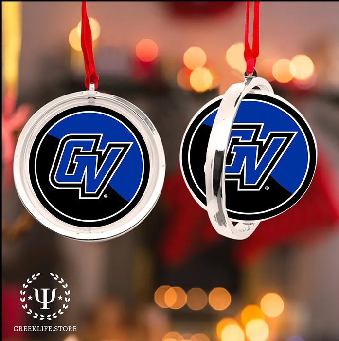 Grand Valley State University Christmas Reversible Flat Round Ornament