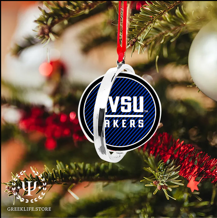 Grand Valley State University Christmas Reversible Flat Round Ornament