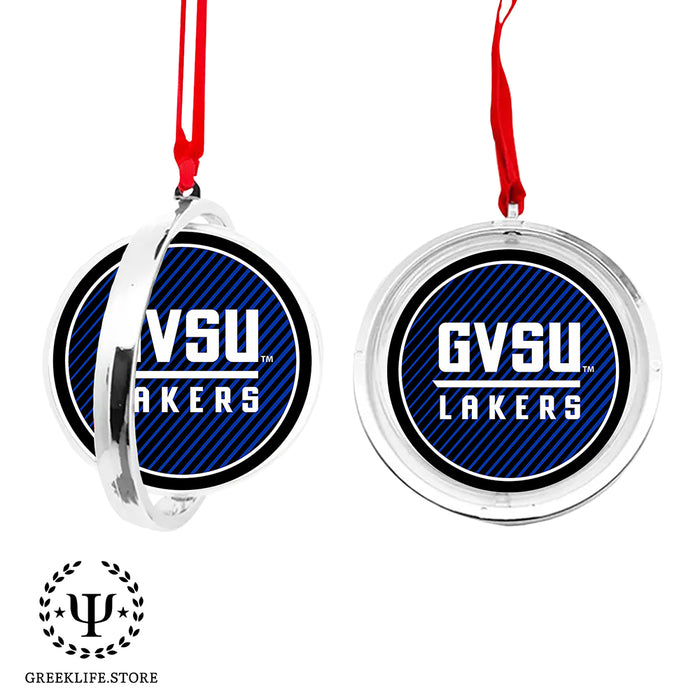Grand Valley State University Christmas Reversible Flat Round Ornament