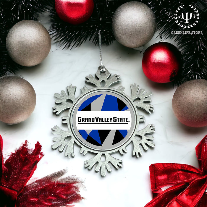 Grand Valley State University Christmas Ornament - Snowflake Metal