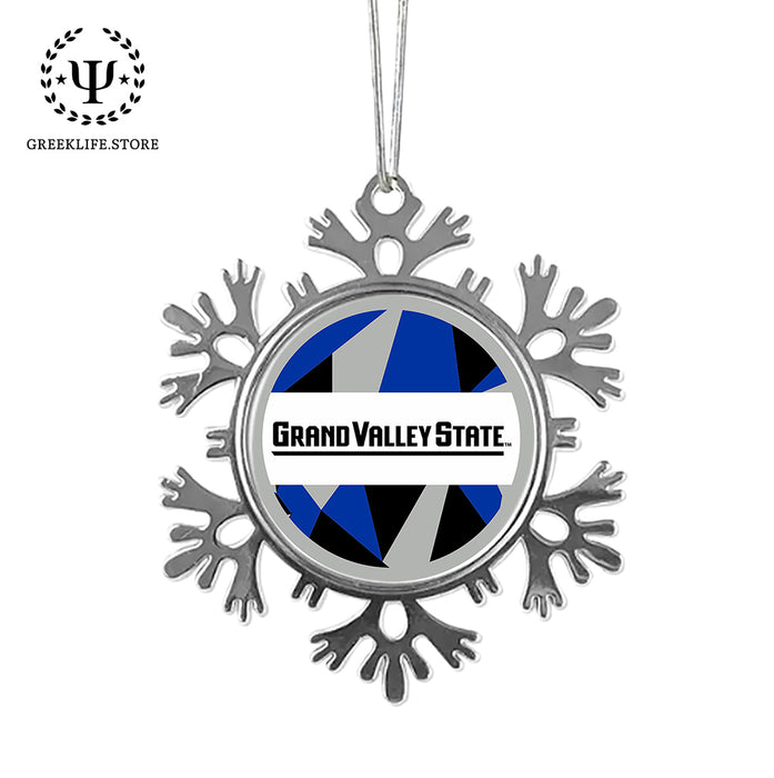 Grand Valley State University Christmas Ornament - Snowflake Metal