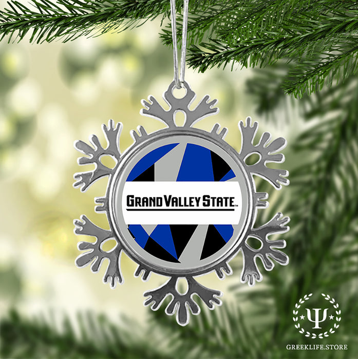Grand Valley State University Christmas Ornament - Snowflake Metal