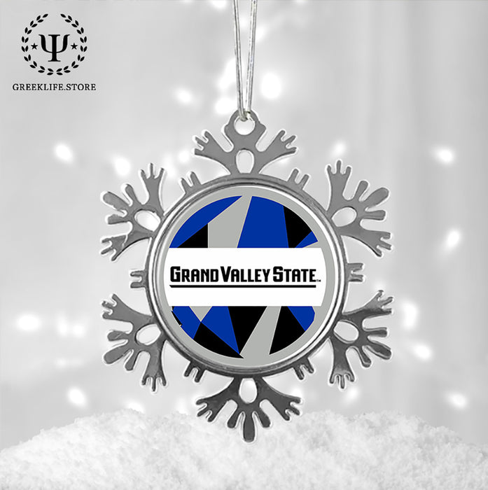 Grand Valley State University Christmas Ornament - Snowflake Metal