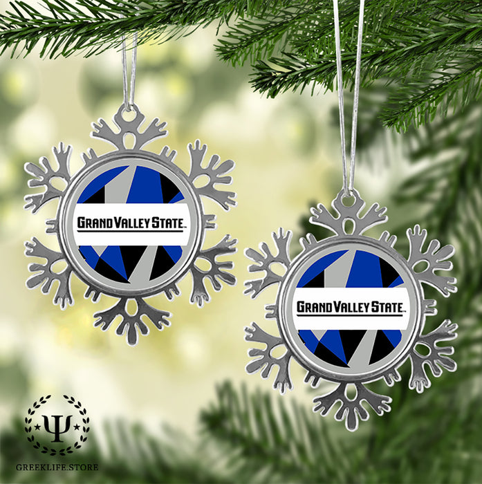 Grand Valley State University Christmas Ornament - Snowflake Metal