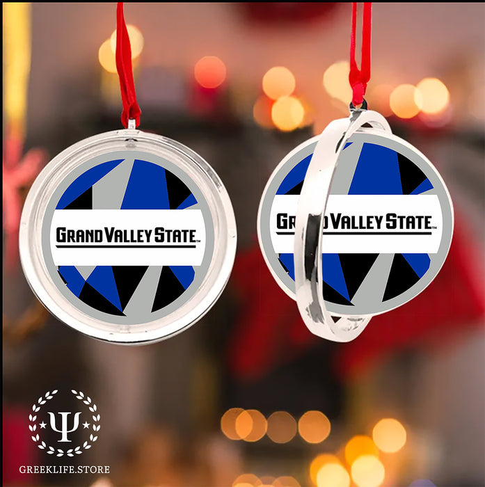 Grand Valley State University Christmas Reversible Flat Round Ornament